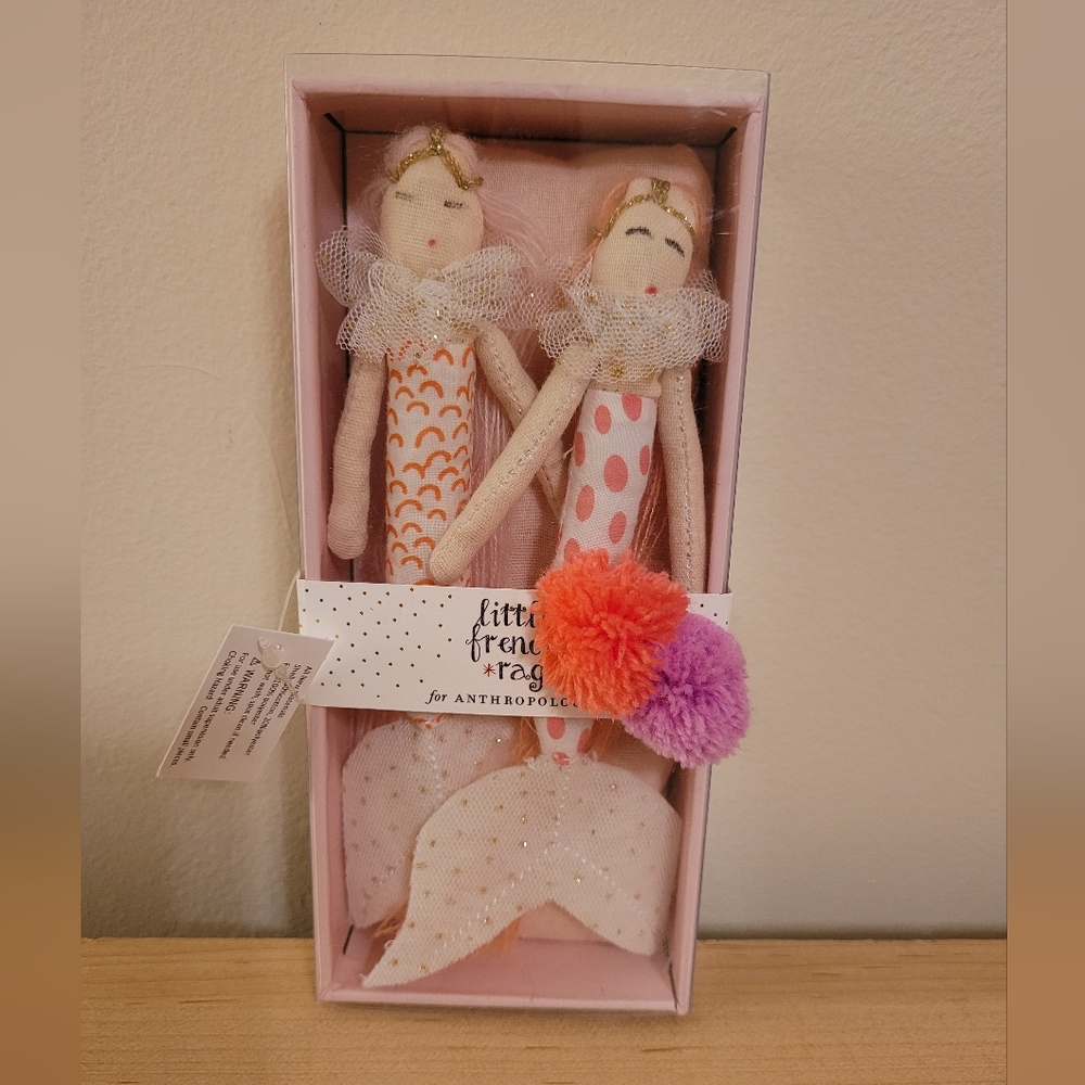Mermaid Little French Rag Dolls for Anthropologie